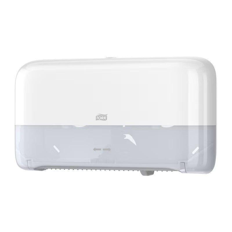 Dispenser toiletpapir Tork Mini Jumbo T2 L26xB46xH16.5cm Hvid,1 stk