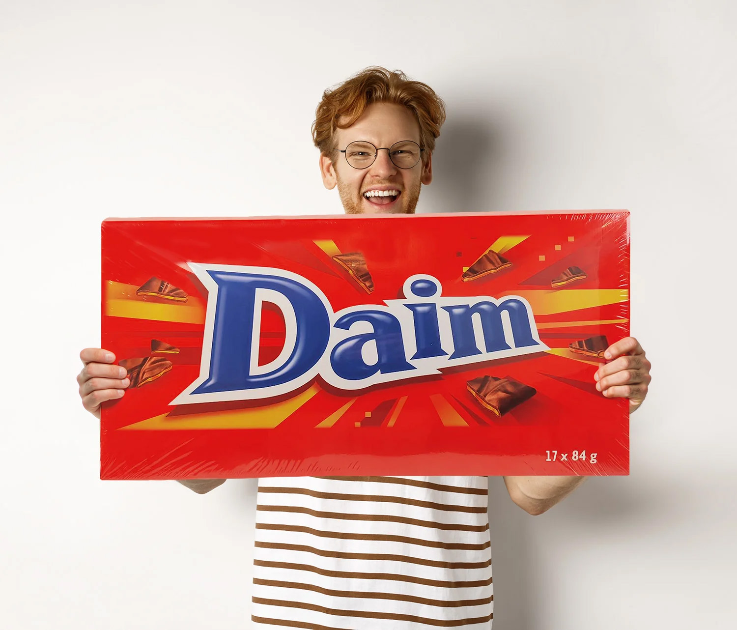 Daim XL Chokoladebar – 17 stk á 84 g med Knasende Karamel