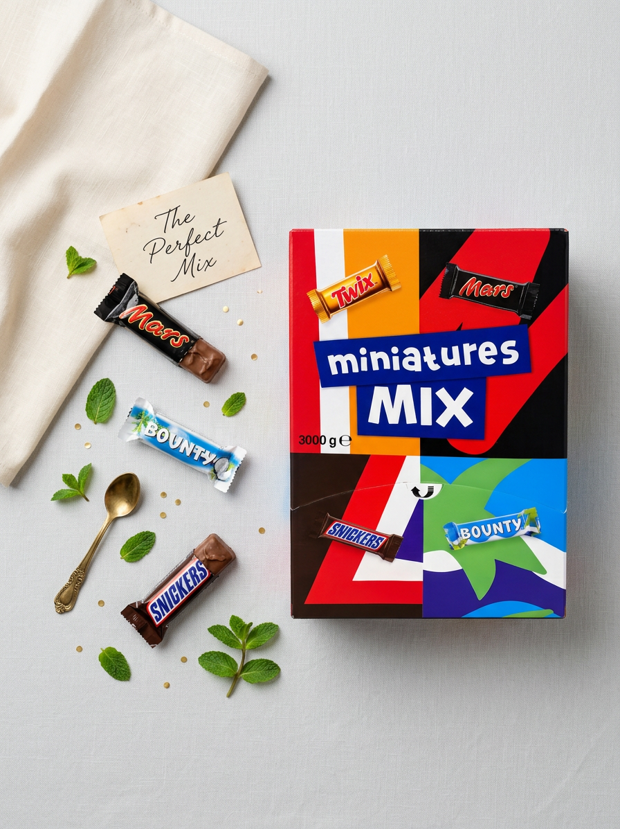 Chokolade, Mars Miniature Mix , cylinder, 3 kg