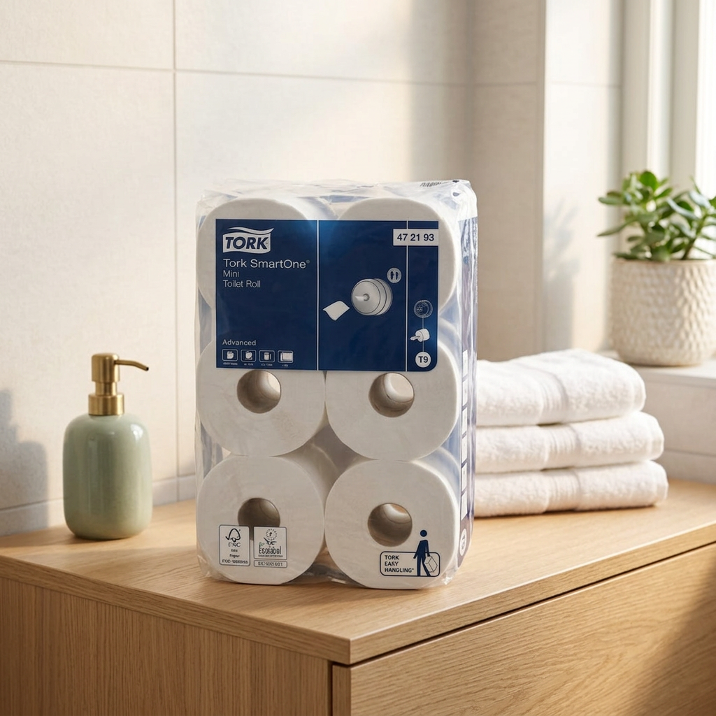 Tork SmartOne T9 Mini Toiletpapir 2-lag 111.6 m Hvid 12 ruller