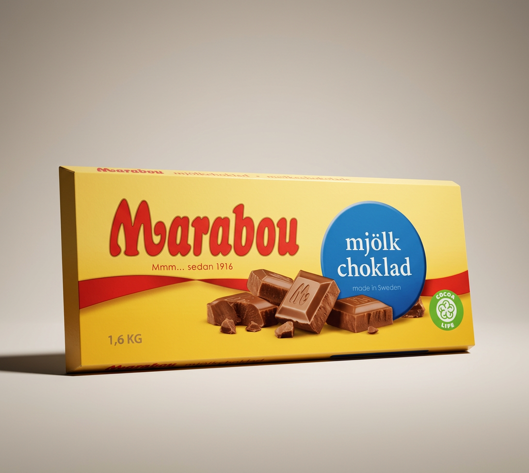 Marabou XL Mælkechokolade – 16 x 90 g | miniSERVIETTEN